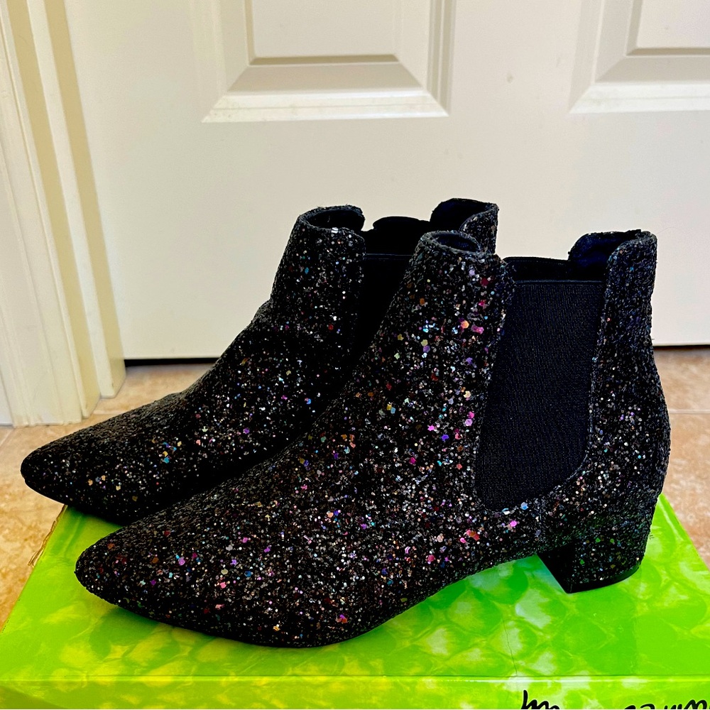 TopShop Glitter Booties